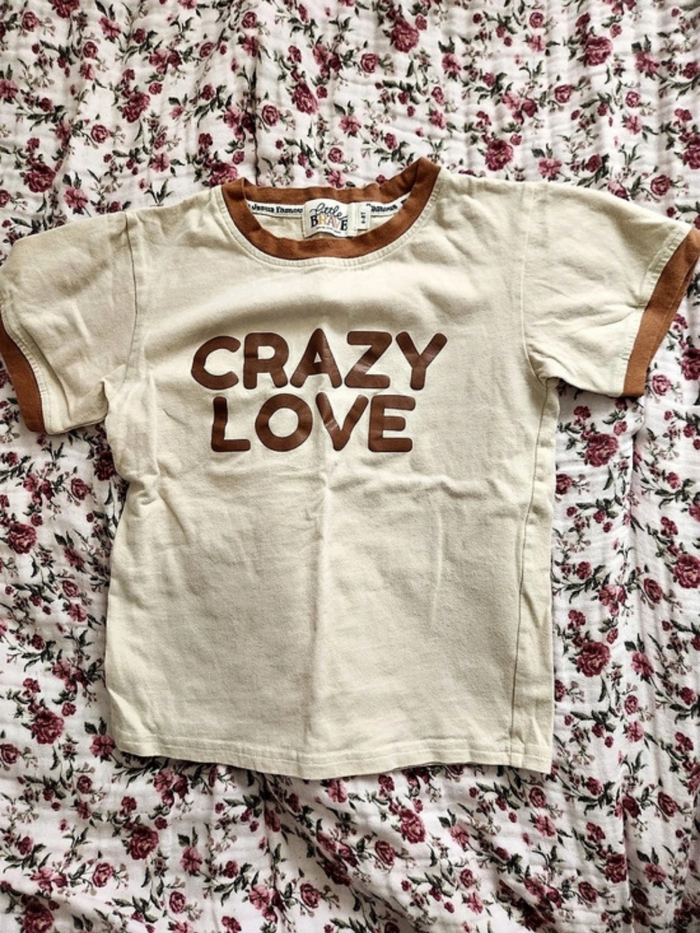 Little & Brave Crazy Love Ringer Tee